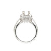 platinum and diamond semi mounting ring diamonds 0.89 ctw