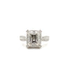 platinum and diamond semi mounting ring diamonds 0.89 ctw