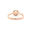 rose gold semi mounting round brilliant diamonds equals 0.29ctw 14k rose gold