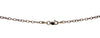 black diamond briolette bead necklace wire wrapped chain 14k white gold