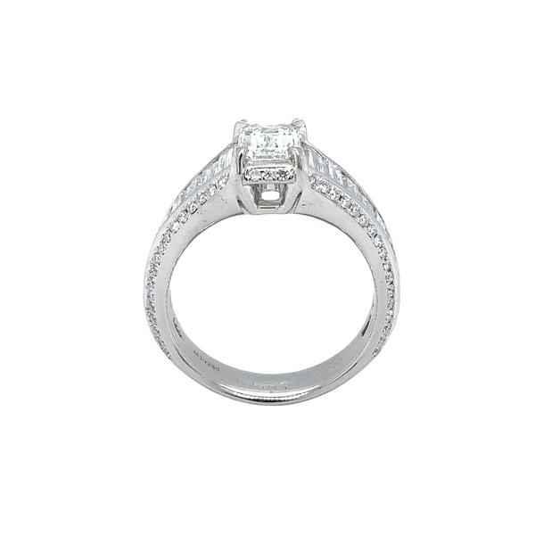 christopher designs crisscut® diamond engagement ring platinum 2.94 cts t.w. gia certified