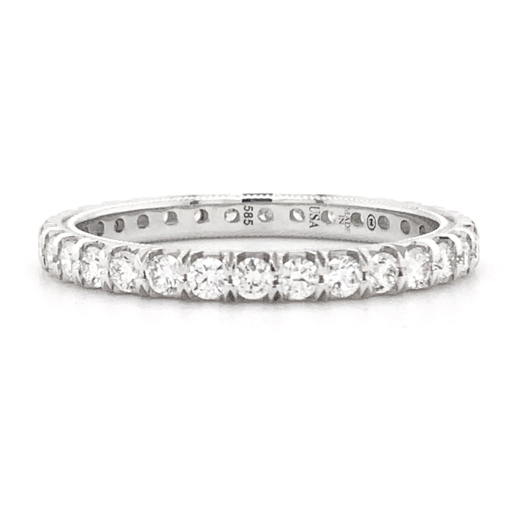 Christopher Designs Stackable Diamond Eternity Wedding Band 0.78 ctw. 14K White Gold - Image 1 of 7