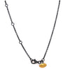 Lika Behar Dylan Bar Necklace 24K Yellow Gold and Oxidized Silver | Blacy's Fine Jewelers