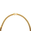 seven hearts shaped ruby and diamond necklace 18k yellow gold panther link chain.