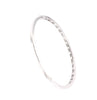 Memoire 18K White Gold Milgrain Hinge Bangle 46 Round Brilliant Diamonds equals .76 ctw | Blacy's Fine Jewelers, Memoire