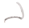 18K White Gold 5 Row Pave Bangle Bracelet 266 Diamonds equals 3 ctw S Hinge Wide Opening for Effortless On and Off | Blacy's Fine Jewelers, Memoire