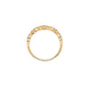 triple diamond marquis stackable band round brilliant cut diamonds 14k yellow gold