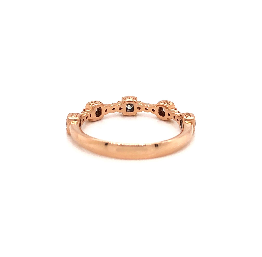 christopher designs stackable diamond band 17 diamonds 0.25ctw 18k rose gold