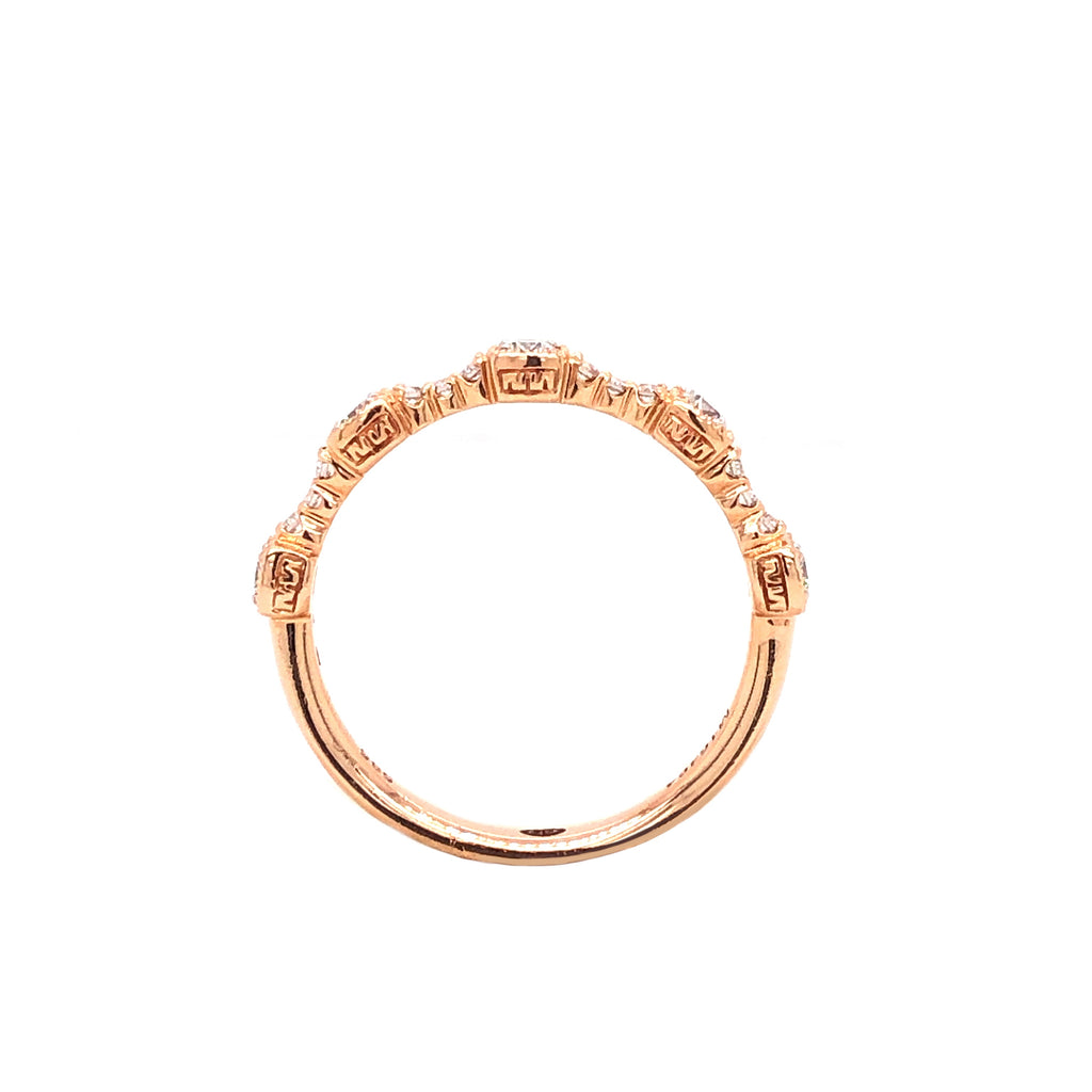 christopher designs stackable diamond band 17 diamonds 0.25ctw 18k rose gold