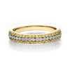 white and yellow diamond 3 row band 40 yellow and 20 white diamonds equals 0.55 ctw 14k yellow gold