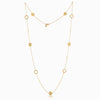 Lika Behar Collection Roundabout Versatile Necklace with Rondettes and Diamonds 24K Gold | Blacy's Fine Jewelers