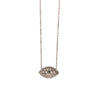 evil eye mother of pearl cz pendant
