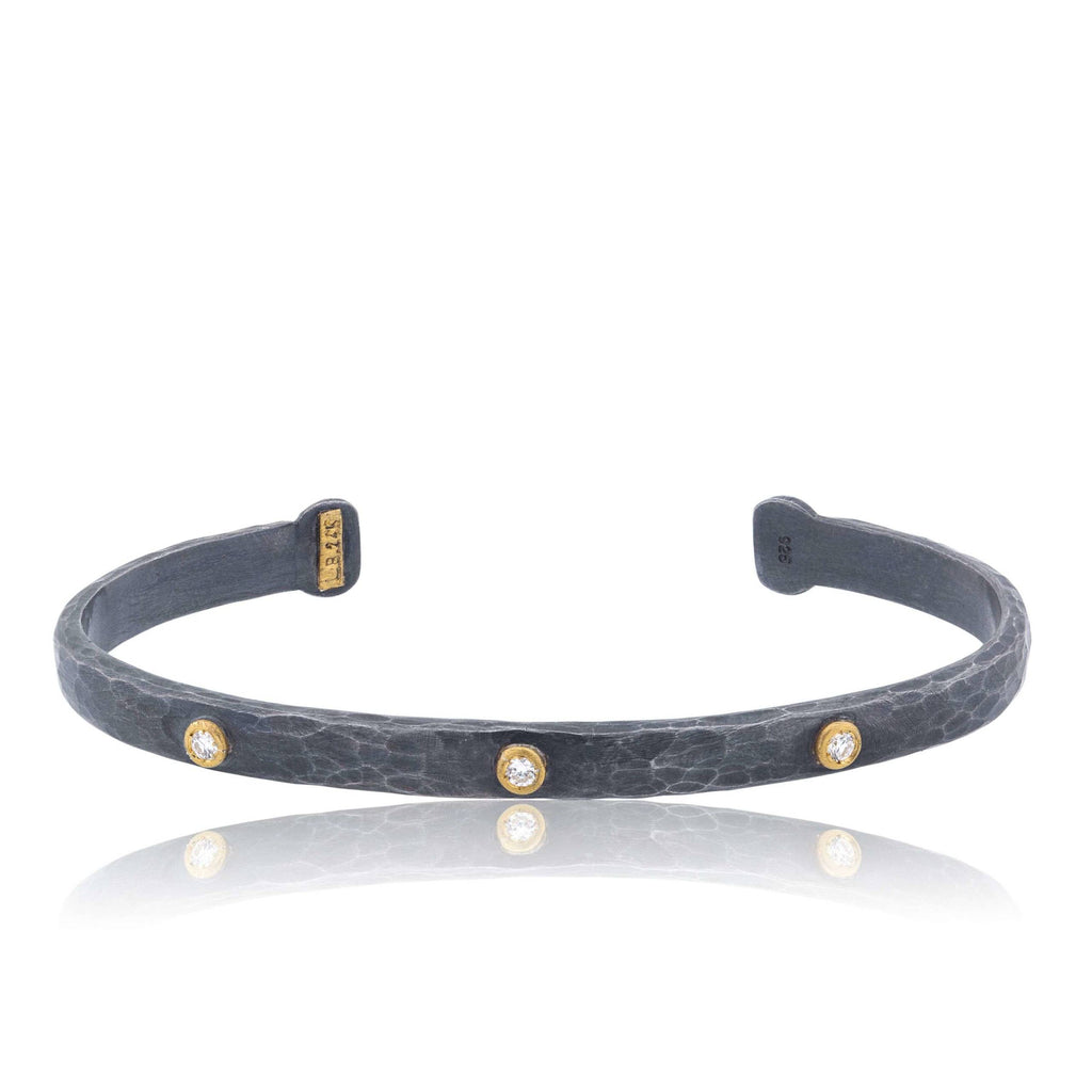 Lika Behar Collection "STOCKHOLM" Open Cuff Bracelet Diamond 0.11 - Image 1 of 6