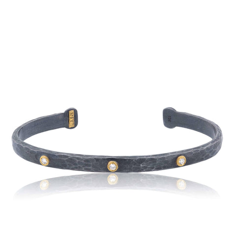 Lika Behar Collection "STOCKHOLM" Open Cuff Bracelet Diamond 0.11 - Image 1 of 6