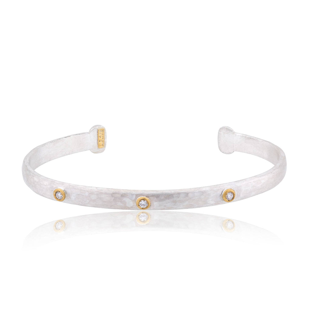 Lika Behar Collections STOCKHOLM Open Cuff Stackable Bracelet Diamond 0.11 - Image 1 of 2