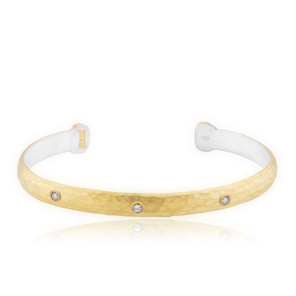 Lika Behar 24K Fusion Gold And Sterling Silver Single"BABY STOCKHOLM" Open Cuff Bracelet - Image 1 of 2
