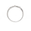 large and small round brilliant diamonds 0.20 ctw stackable band 14k white gold