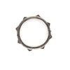 grey diamond triangle studded bangle bracelet with 9.00 ctw pavée set in oxidized sterling silver.