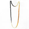 asba collection natural ombre white, gold, grey, and black south sea pearl strand 36"