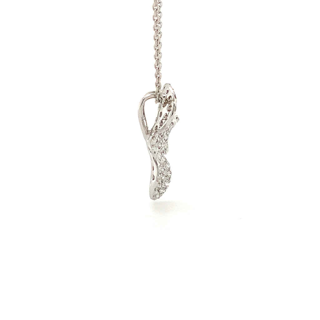 Afarin Collection Pavé  Petite Garden Diamond Pendant in 18 kt White Gold - Image 4 of 4