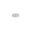 diamond channel wedding set semi mounting 14k white gold