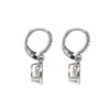 christopher designs crisscut®  diamond drop earring, 18k white gold