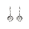 christopher designs crisscut®  diamond drop earring, 18k white gold