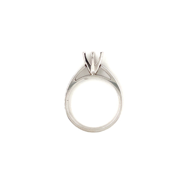 camelot bridal platinum cathedral setting solitaire semi mounting holds 6 - 7 mm round