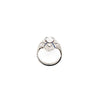 antique edwardian art deco filigree marquise diamond and calibre sapphire ring set in platinum