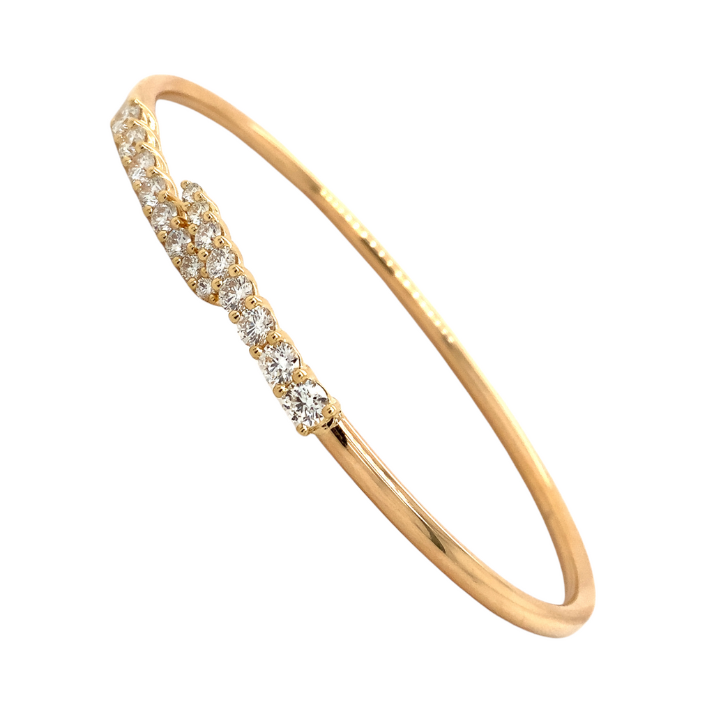 Memoire Identity Collection Flexi Diamond 1.12 ct. Bangle18K Yellow Gold - Image 1 of 5