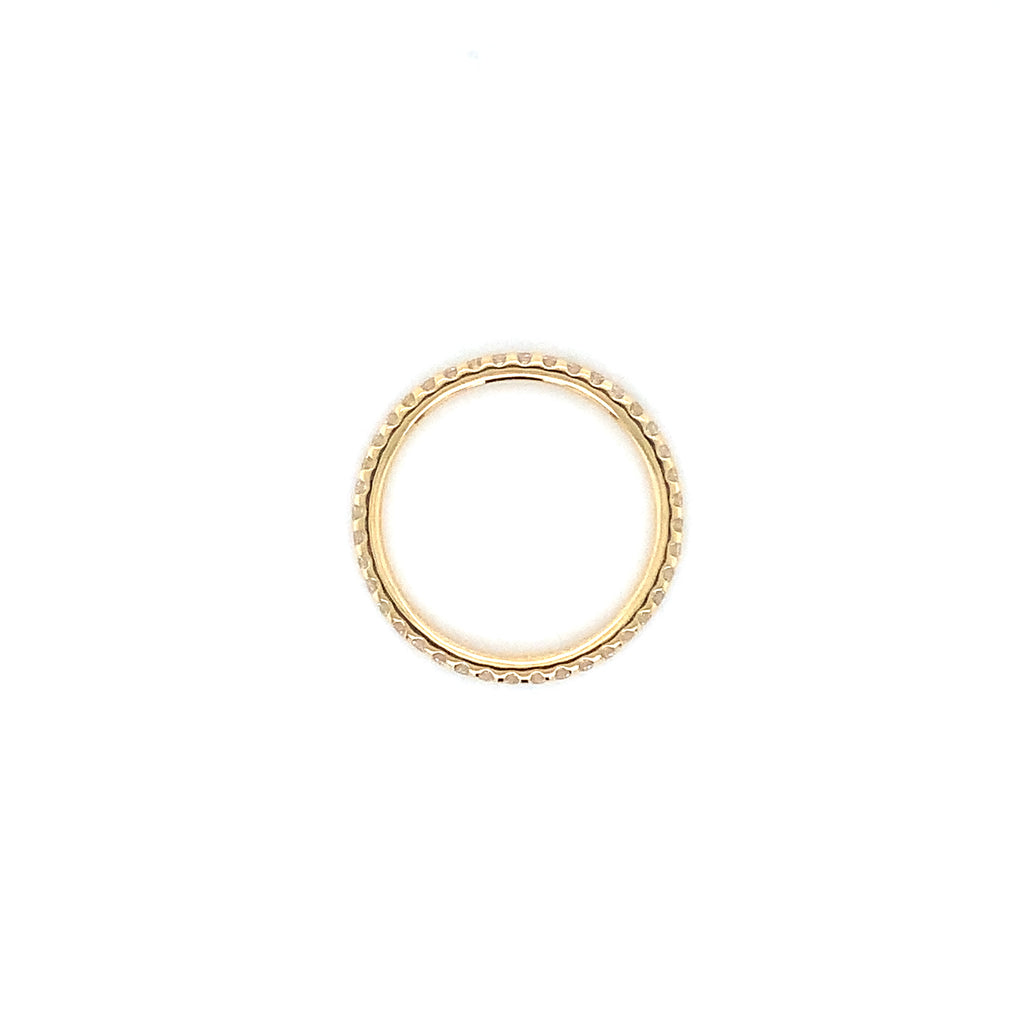 Memoire Odessa Collection 0.54 ctw Diamond Eternity Band Set in 18K Yellow Gold - Image 3 of 3