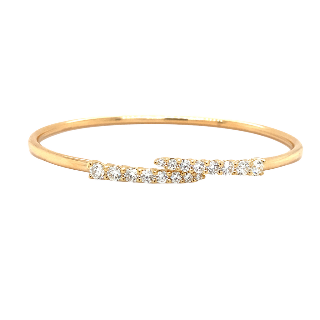 Memoire Identity Collection Flexi Diamond 1.12 ct. Bangle18K Yellow Gold - Image 2 of 5