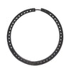 diamond hoop earrings 1.00 ctw oxidized sterling silver