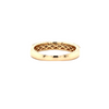 white and yellow diamond 3 row band 40 yellow and 20 white diamonds equals 0.55 ctw 14k yellow gold
