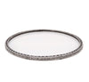 thin classic stackable salt and pepper diamond bangle 0.80 ctw oxidized silver