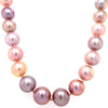 multi-color fresh water pearl strand natural bronze tones cultured 10-12 mm