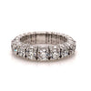 zydo italy eternity stretch diamond 1.71ctw band 18k white gold