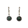 mastoloni tahitian pearl and diamond drop earring set in 14k white gold