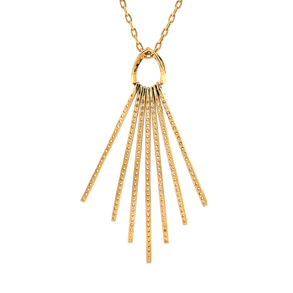 Afarin Collection Diamond Pendant 2.26 cts. Set in 18K Yellow Gold - Image 4 of 10