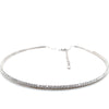 A Link Diamond 3.50 cts. Straight Line Choker Necklace Set in 18Kt White Gold - Image 1 of 3