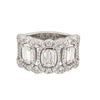 christopher designs l'amour crisscut® 3 diamond band 1.73 ctw 18 kt white gold