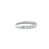 open round brilliant cut diamond stackable band 0.55ctw 14k white gold