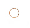 filigree milgrain beaded stackable wedding band 18k rose gold 1.7 mm wide