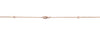 diamond chain 36" long in 14 kt rose gold  18 diamonds = 0.44 cts t.w.