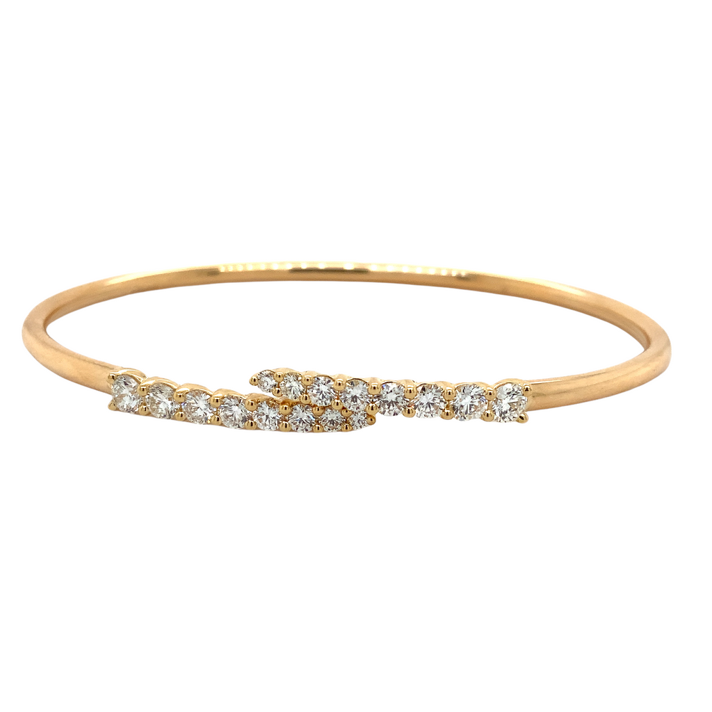 Memoire Identity Collection Flexi Diamond 1.12 ct. Bangle18K Yellow Gold - Image 3 of 5