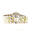 omega symbol 18 kt yellow gold and stainless steel wristwatch 32 mm