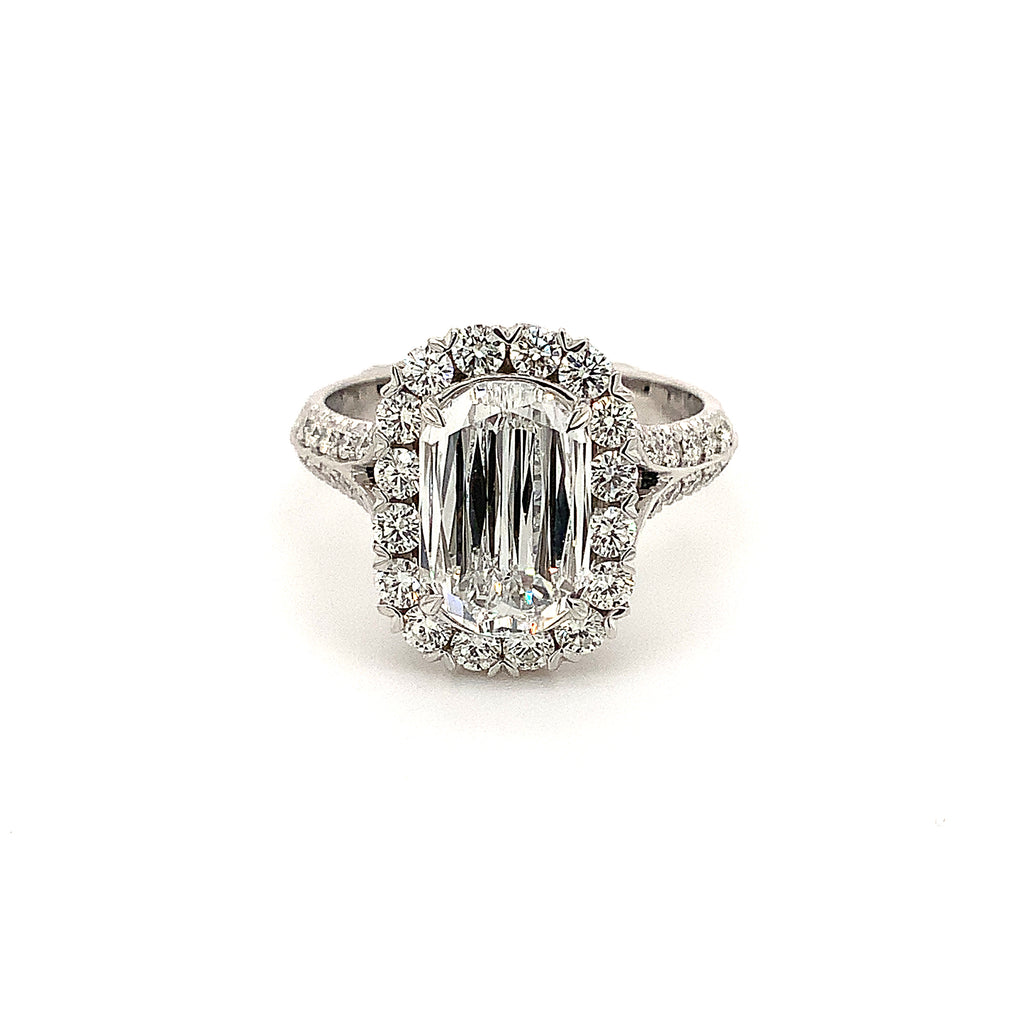 Christopher Designs L'Amour Crisscut® Diamond Ring 2.01 cts D VVS 2 GIA Certified 18 kt White Gold. - Image 1 of 10