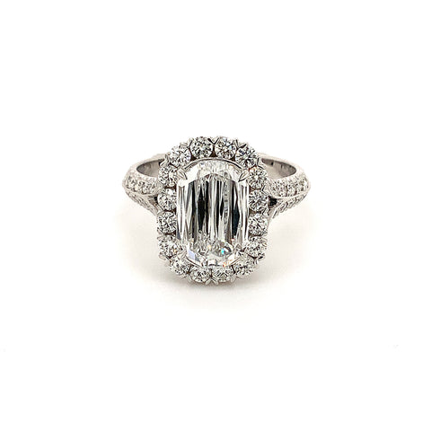 Christopher Designs L'Amour Crisscut® Diamond Ring 2.01 cts D VVS 2 GIA Certified 18 kt White Gold. - Image 1 of 10