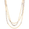 A. Link Adjustable 36” Diamond Necklace Chain, 18K Two Tone Gold with 41 Round Diamonds | Blacy's Fine Jewelers