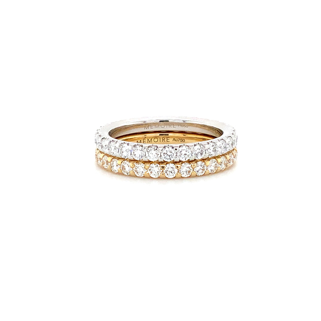 Memoire Odessa Collection Diamond 1.01 ct. Eternity Band Set in 18K Yellow Gold - Image 5 of 5